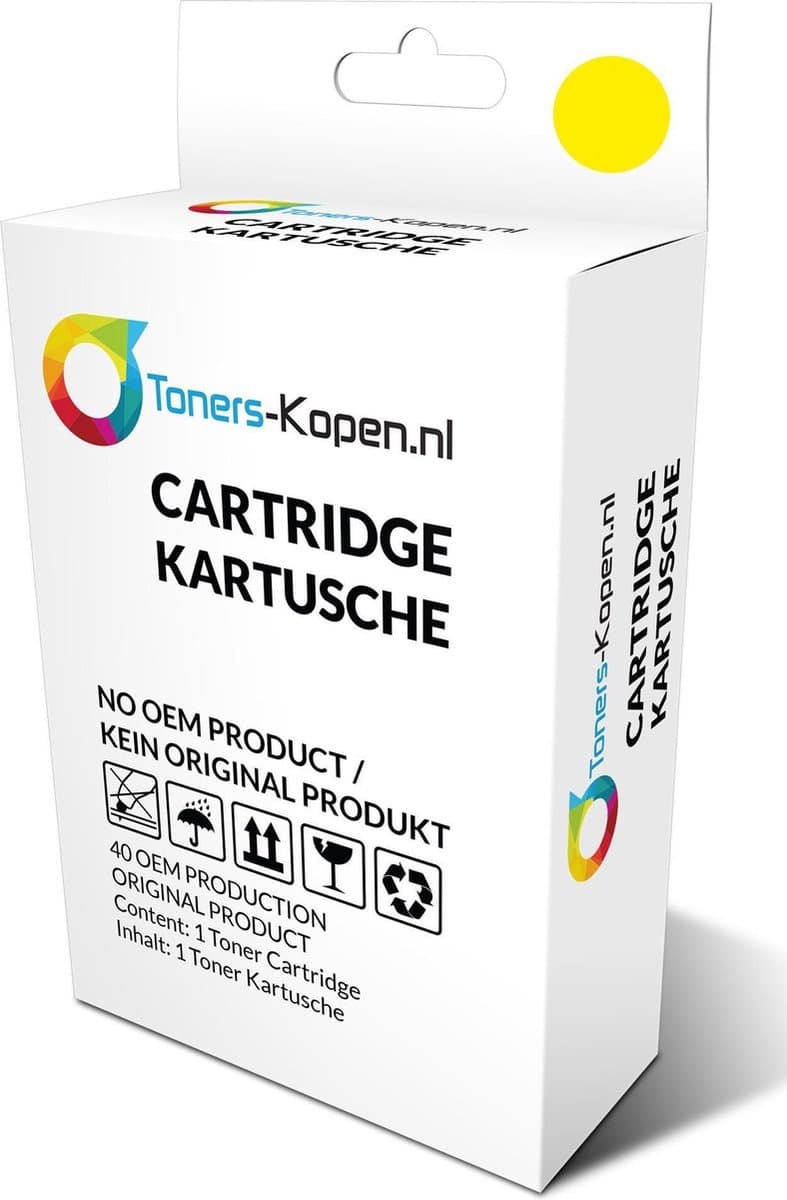 Brother LC-980Y LC-985Y LC-1100Y Gele Inktcartridge 13ml - LC-980Y compatible LC-980Y alternatief - Brother LC985 Brother LC1100 Brother LC-1100Y - DCP MFC Series - Brother inktcartridge