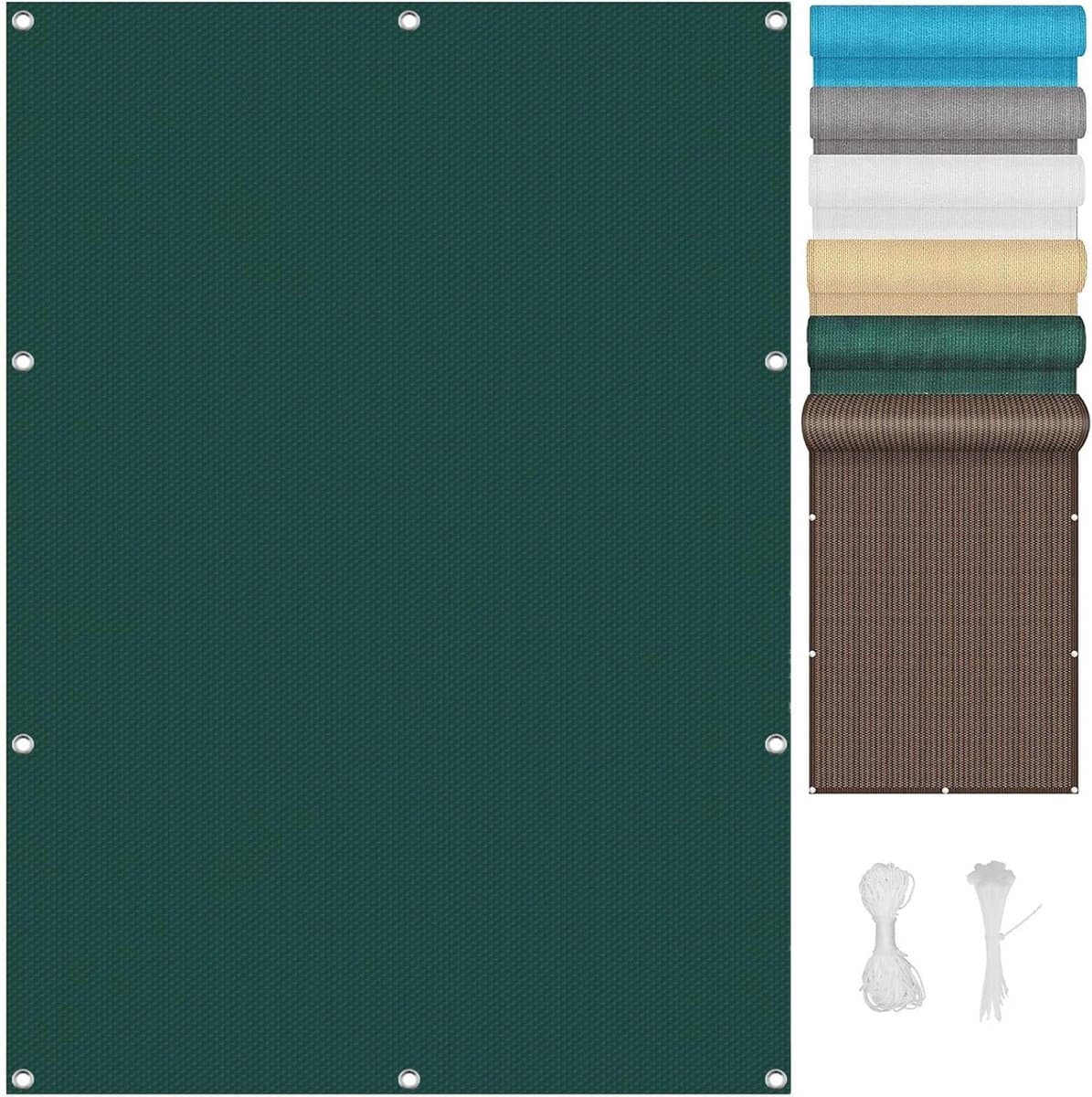 Ademend Zonnezeil 4.5 x 7.5 m - UV-bestendig Tuinscherm voor Privacy en Bescherming