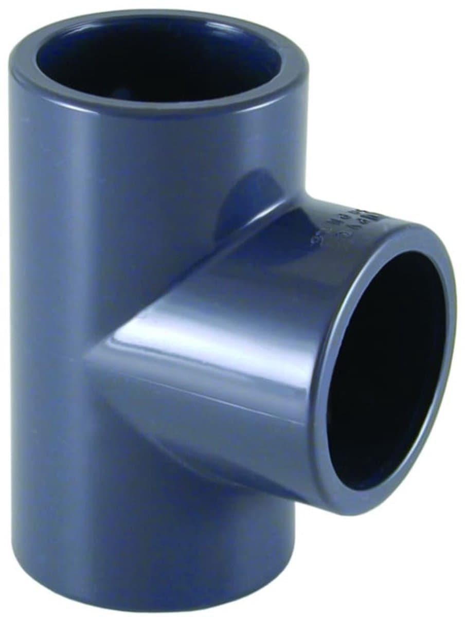 PVC-U T-stuk Muffe 63 mm PN16 voor Duurzame Leidingverbindingen