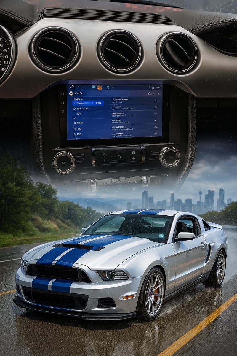 ADIVOX 9 inch T1 geschikt voor Ford Mustang 2014-2020 Android 15 CarPlay/Auto/Wifi/GPS/RDS/DSP/NAV/DAB+