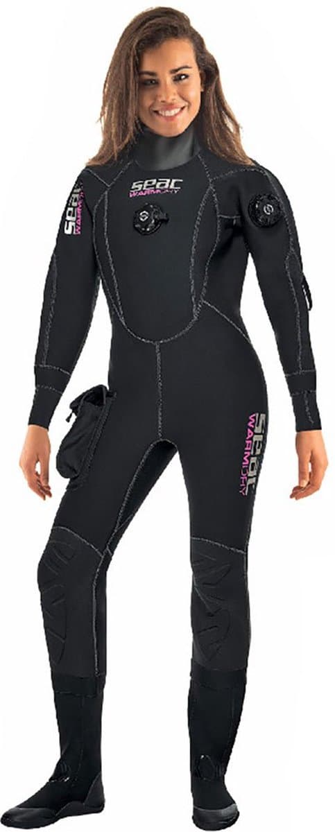 Seacsub Warm Dames Droogpak Zwart 2XL Vrouw