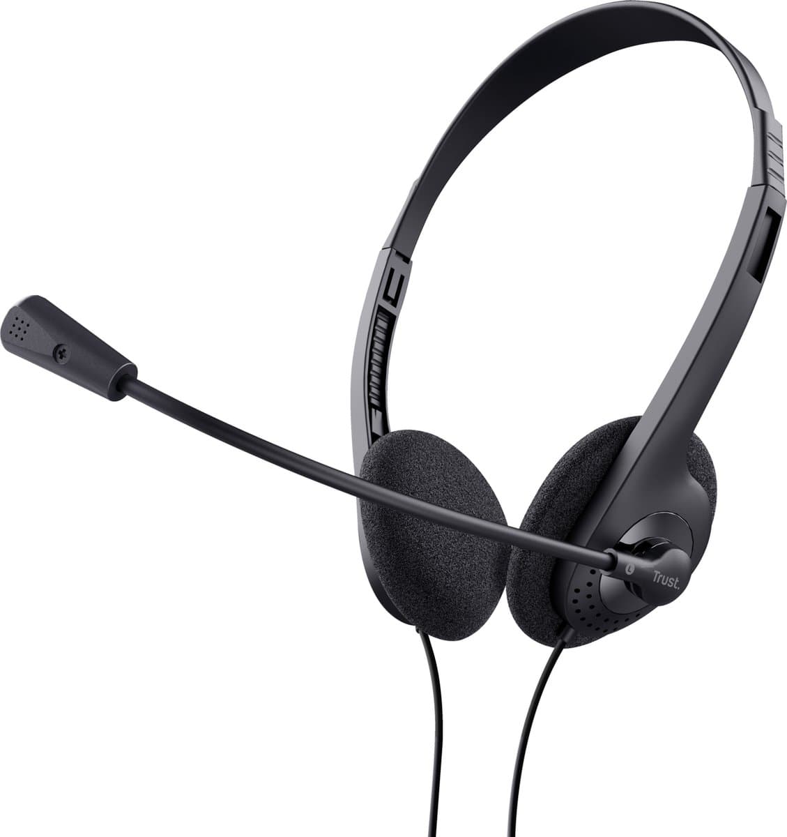 Trust Headset - Bedraad - 3.5 mm - Met microfoon - Zwart