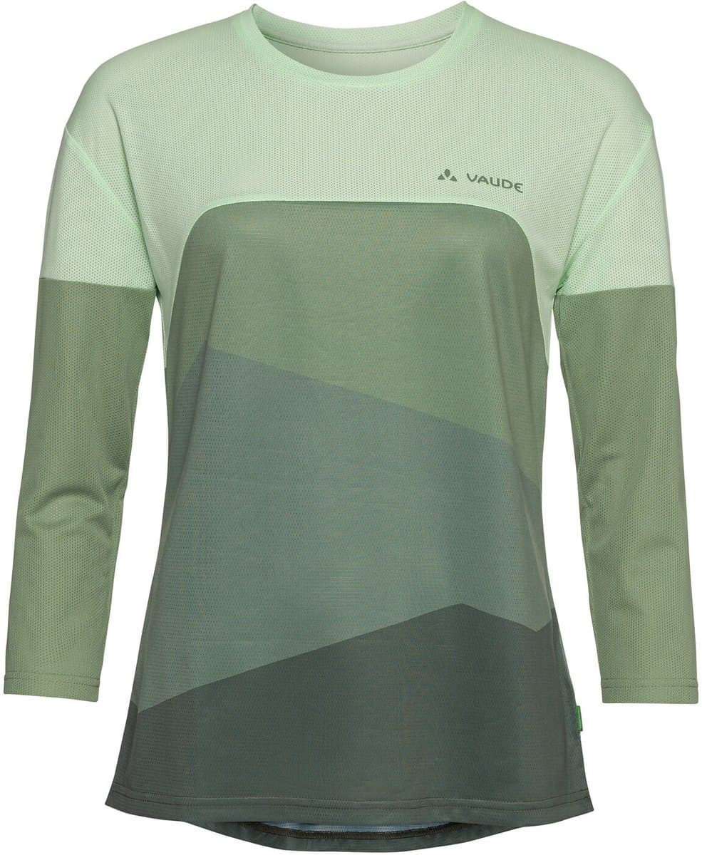 Vaude Bike Moab V T-shirt Met 3/4 Mouw Groen 40 Vrouw