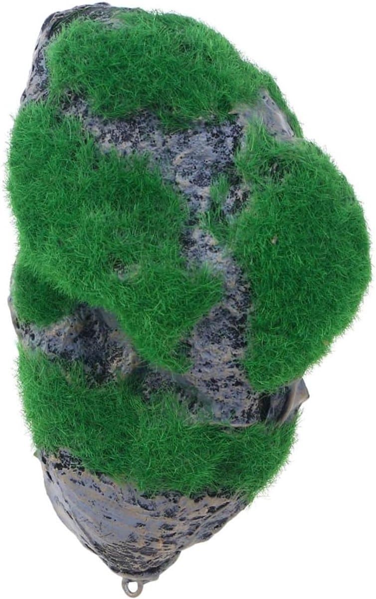 Aquarium Decoratie Stenen - Kunstmatige Rotsen Mosballen - Aquarium Verfraaien - Drijvende Decoratie - 14 x 8.7 x 8.7 cm