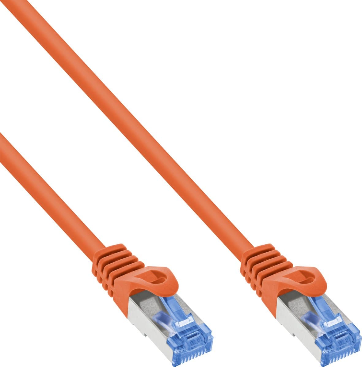 InLine® patchkabel, Cat.6A, S/FTP, TPE (LSZH), CCA, oranje, 5m