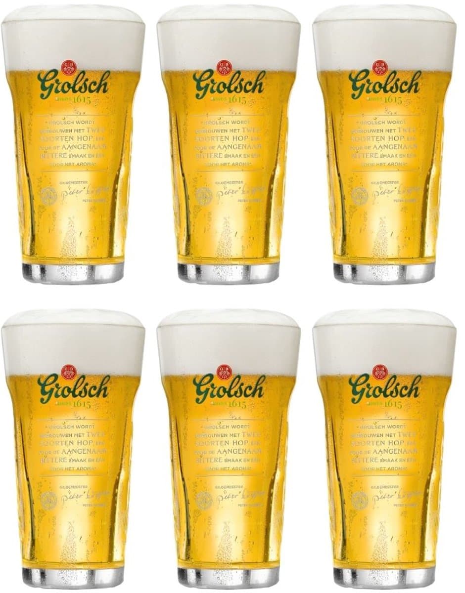 Grolsch Bierglazen Craft - 250 ml - 6 stuks