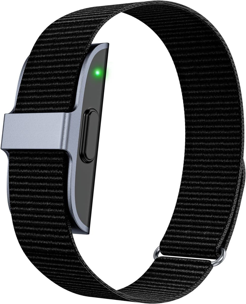 Kuno Band - Smartband - Smart Wearable - Health Tracker - Slaap Tracker - Hartslagmeter - SpO2 - Bloeddruk - Stressmeter - Stappenteller - Fitness Tracker - 50+ Sportmodi - Geen Abonnement - IP68 Waterdicht - Mannen en Vrouwen - Zwart