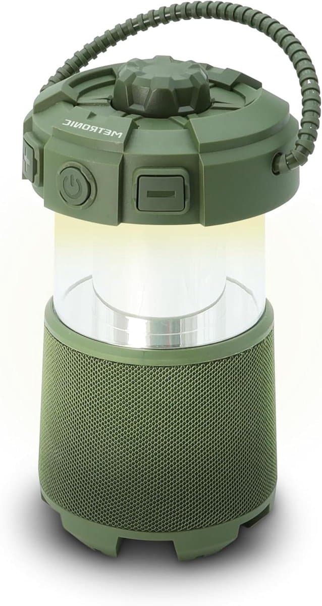 Lantaarn Luidspreker - Draagbare Speaker - Outdoor Muziek - Splashproof IPX5 - 403 Gram - Groen