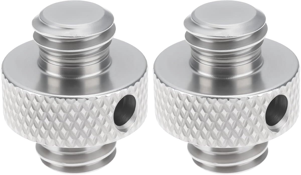 Dailygoods - Statief Adapter - Mannelijke Schroefdraad - 3/8 inch - Verbindt Campingverlichting - Geschikt voor Camera's