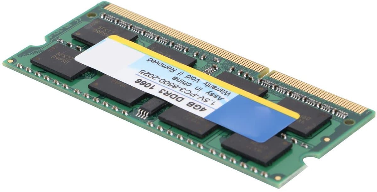 Dailygoods- Laptop Geheugenmodule 4GB DDR3 - 1066MHz - PC3-8500 - 204-PIN - Compatibel met Notebooks - 1,5V - RAM