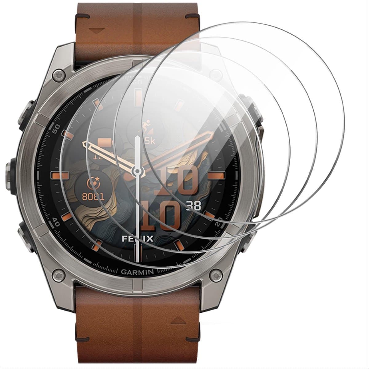 Allecto - Schermbeschermer - Garmin Fenix 8 51mm - Gehard glas - Transparant - Anti-Bubble - Slijtvast - 4 stuks