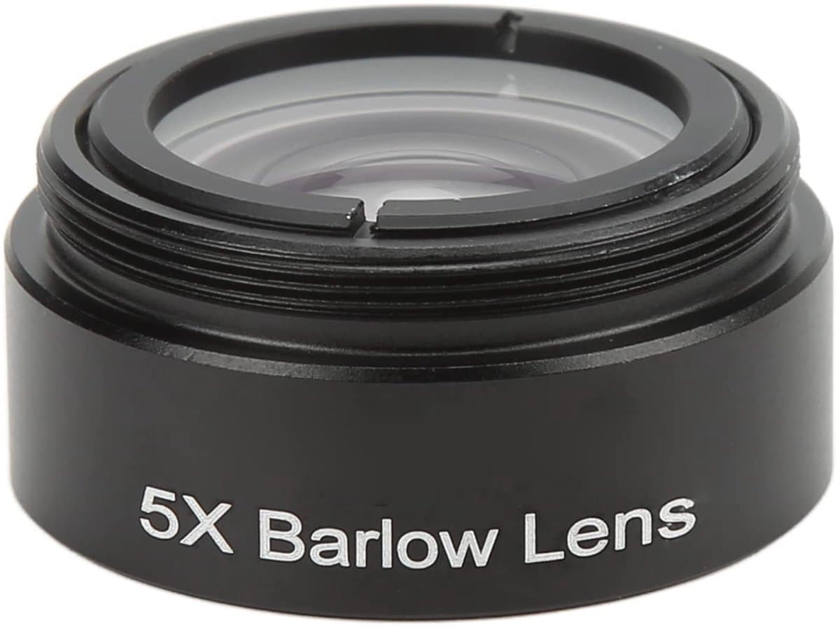 Dailygoods- Barlow-lens 5X Vergroting - 1,25 Inch - Multi-gecoate Aluminiumlegering - Optisch Glas - Inclusief Opbergdoos - Voor Astronomische Observatie - Vergrotingslens