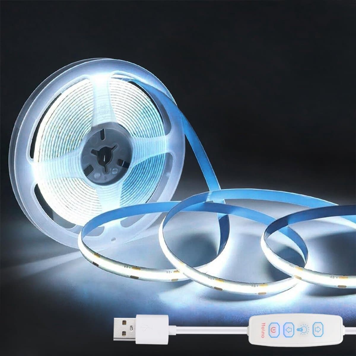 Flexibele COB LED Stripverlichting 5V USB voor Kast, TV Achtergrond en Slaapkamerverlichting