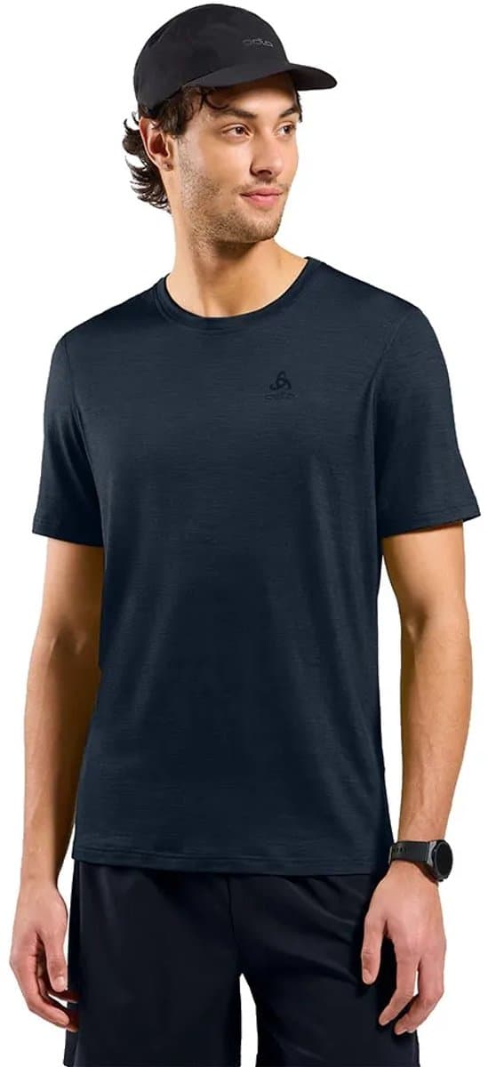 Odlo Merino 160 Korte Mouwen Basislaag Blauw S Man