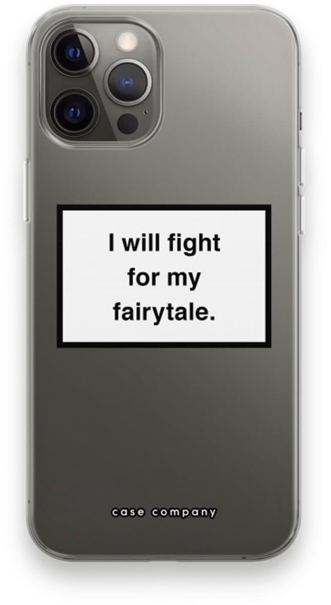 Case Company® - Hoesje geschikt voor iPhone 12 Pro Max hoesje - Fight for my fairytale - Soft Cover Telefoonhoesje - Bescherming aan alle Kanten en Schermrand