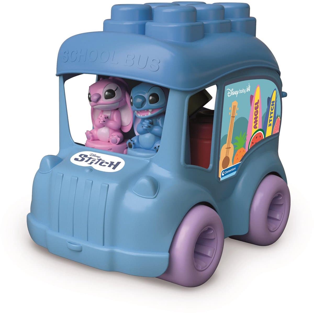 Clementoni Clemmy Disney Stitch activiteitenbus speelset - 10 stuks, multicolor