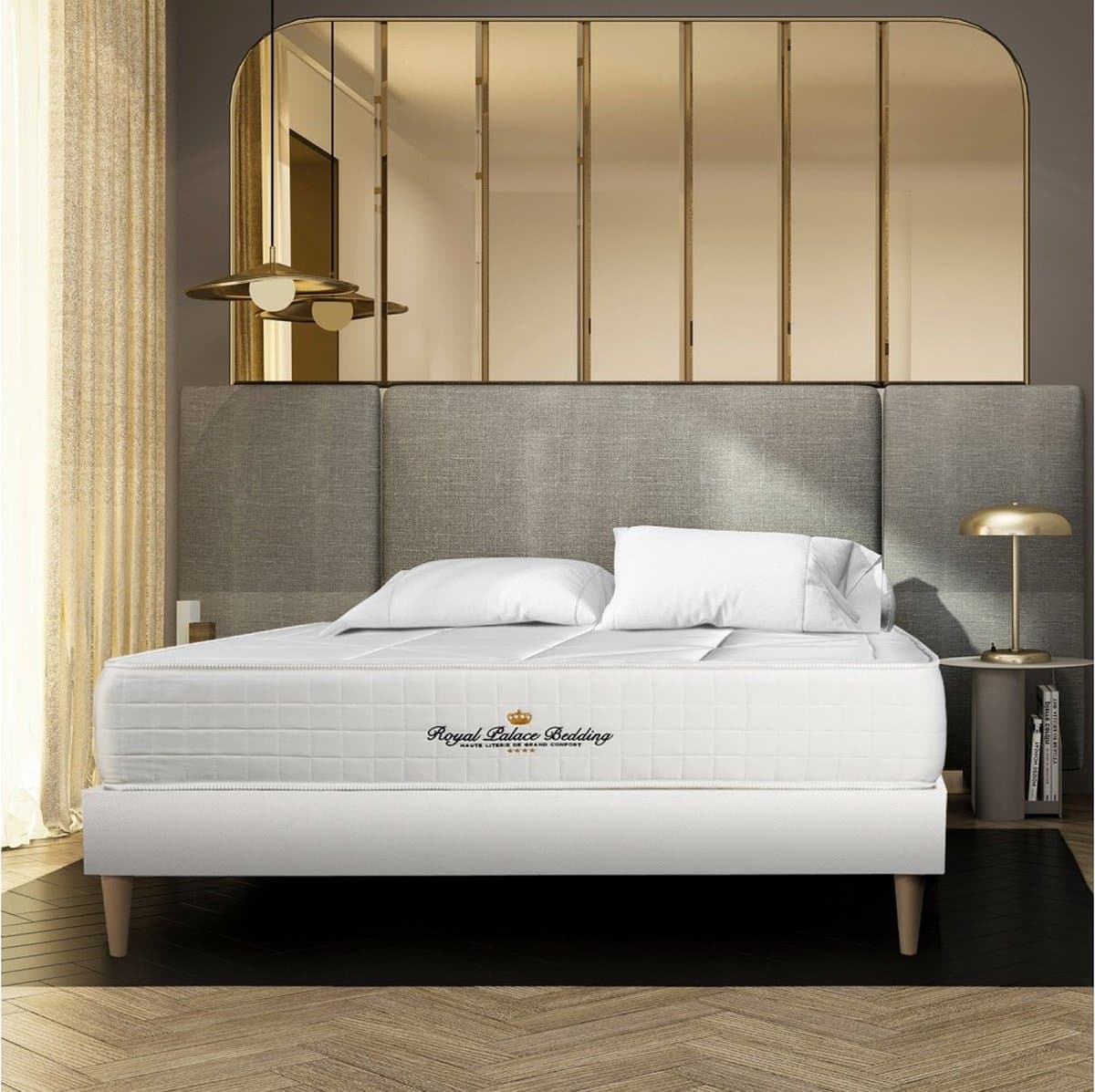 Windsor matras 120 x 210 cm , Traagschuim en pocketveren , Gebalanceerd, 5 comfortzones
