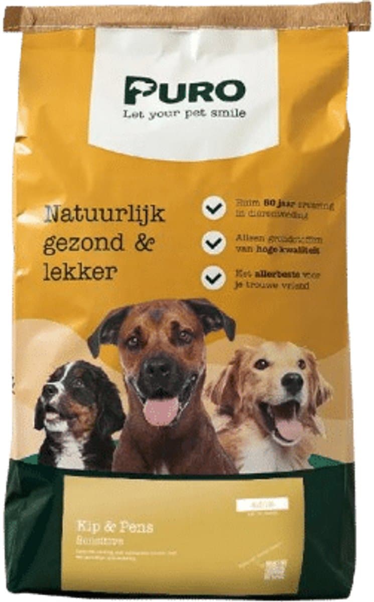 Puro Sensitive - Kip en Pens - Hondenvoer - 5 kg