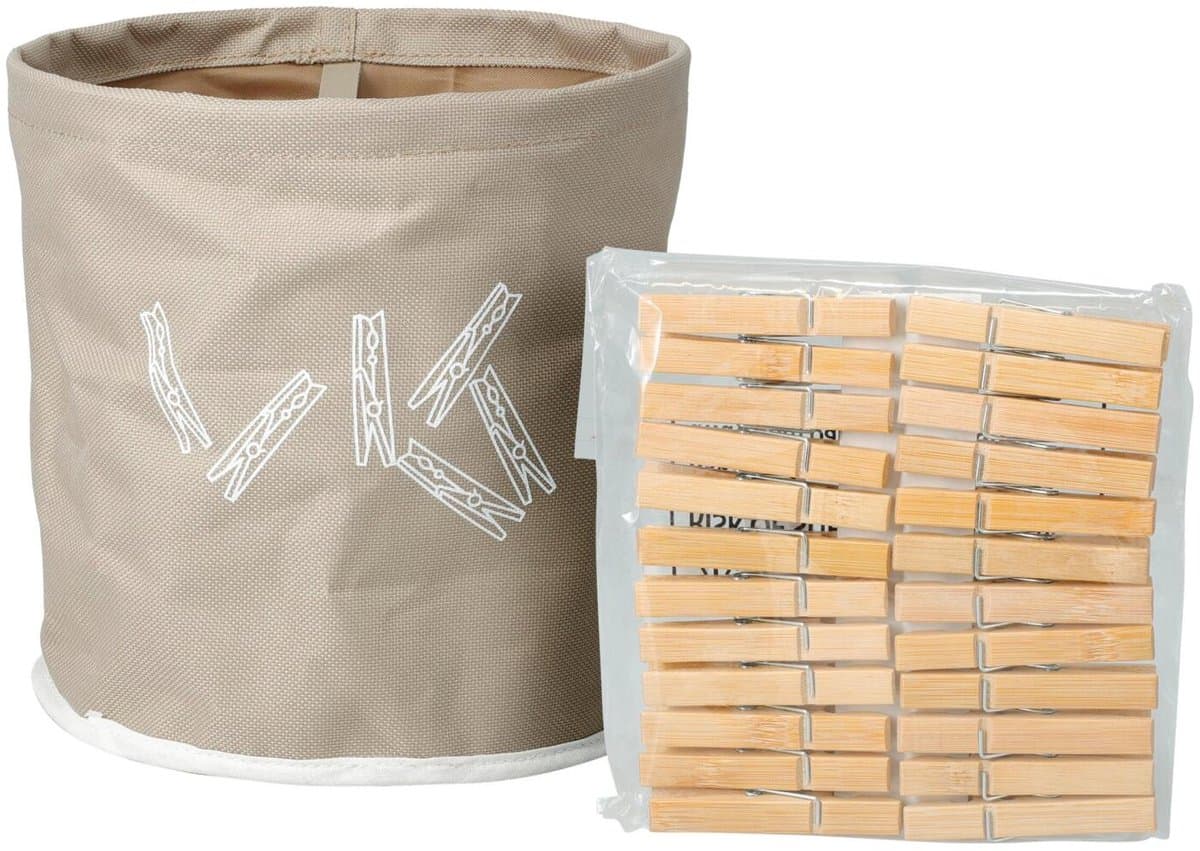 Ultra Clean wasknijpermand met wasknijpers - 24 stuks voor buiten.