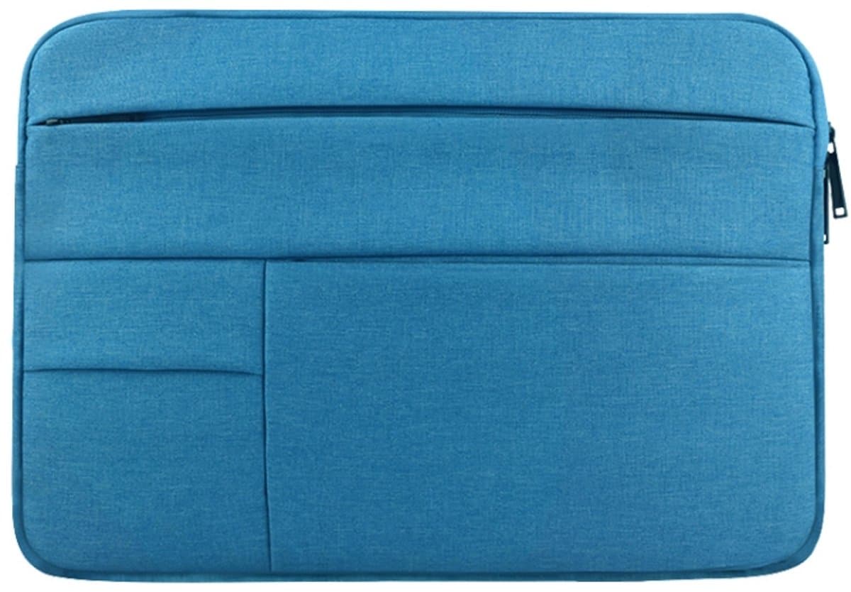 Universele meerdere zakken draagbare oxford doek zachte draagbare ontspannen laptop tablet tas, voor 13,3 inch en onder macbook, samsung, lenovo, sony, dell alienware, chuwi, asus, hp (blauw)