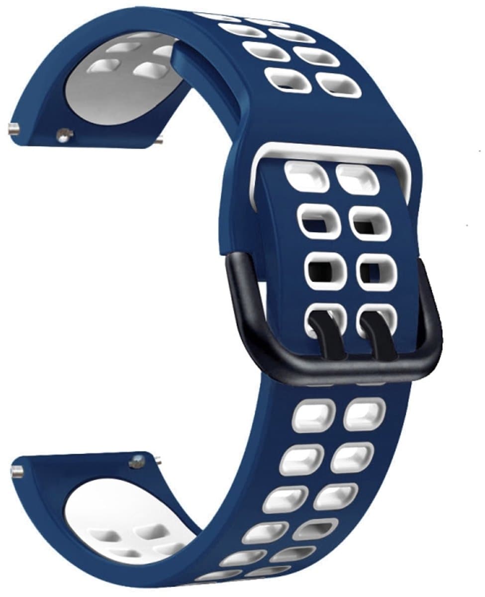 Voor Garmin Forerunner 645 Muziek 20 mm gemengde kleurband (blauw wit)