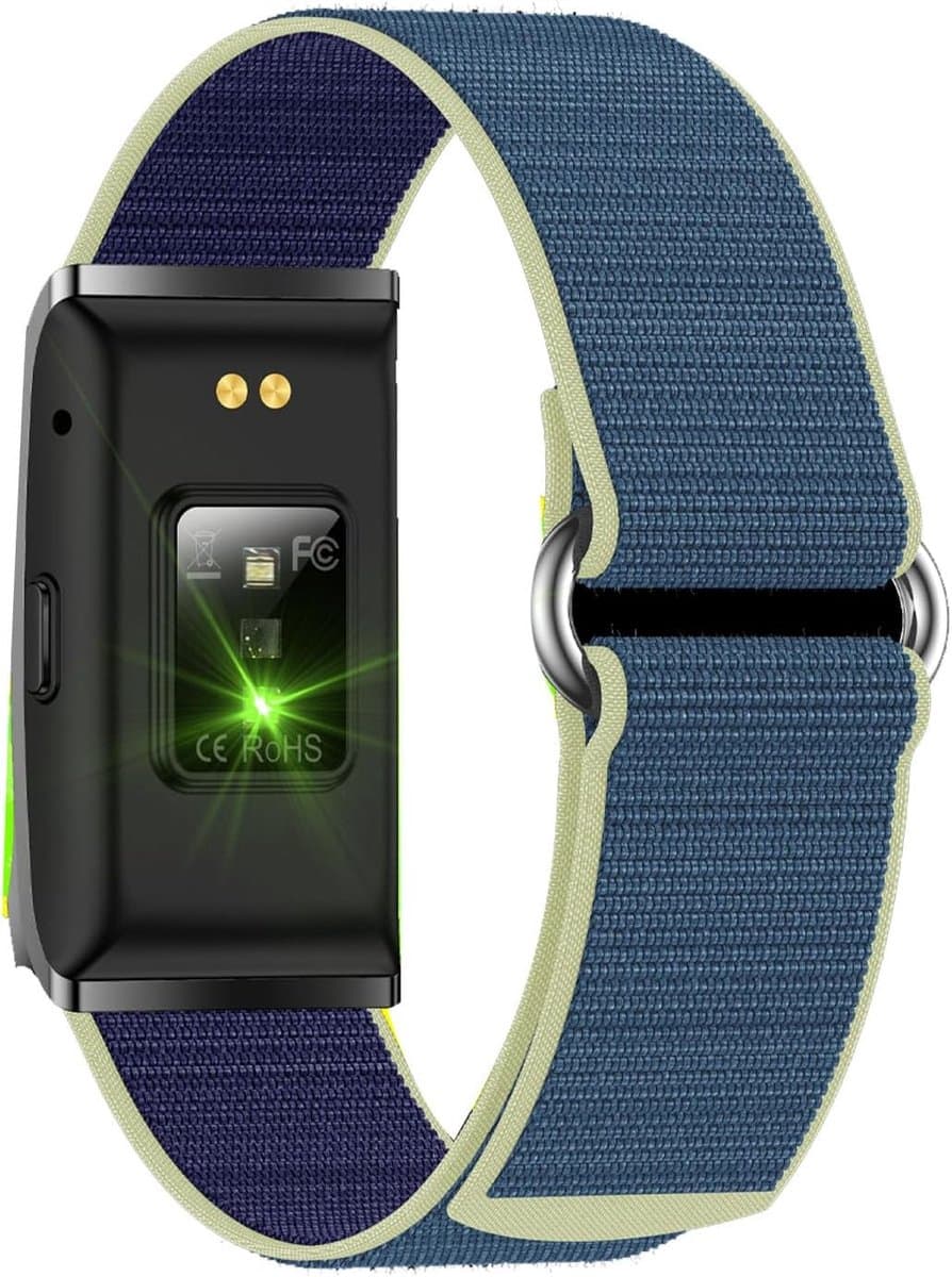 Slimme Armband - Fitness Tracker - Activiteiten Meten - 127 Sportmodi - 40 Dagen Batterij - Blauw