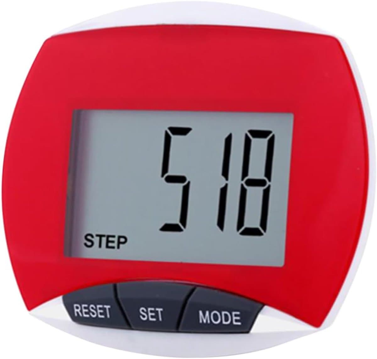 Multifunctionele Stappenteller - Fitness Tracker - Sport Activiteiten - Draagbaar Ontwerp - 6.38X5.4CM - Rood