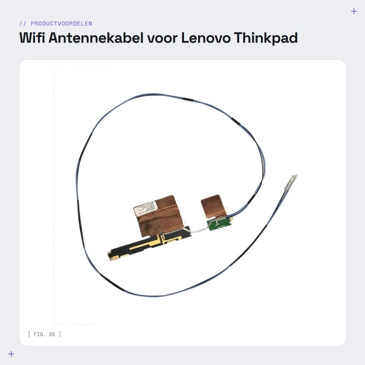 Dailygoods - Wifi Antennekabel voor Lenovo Thinkpad T460S