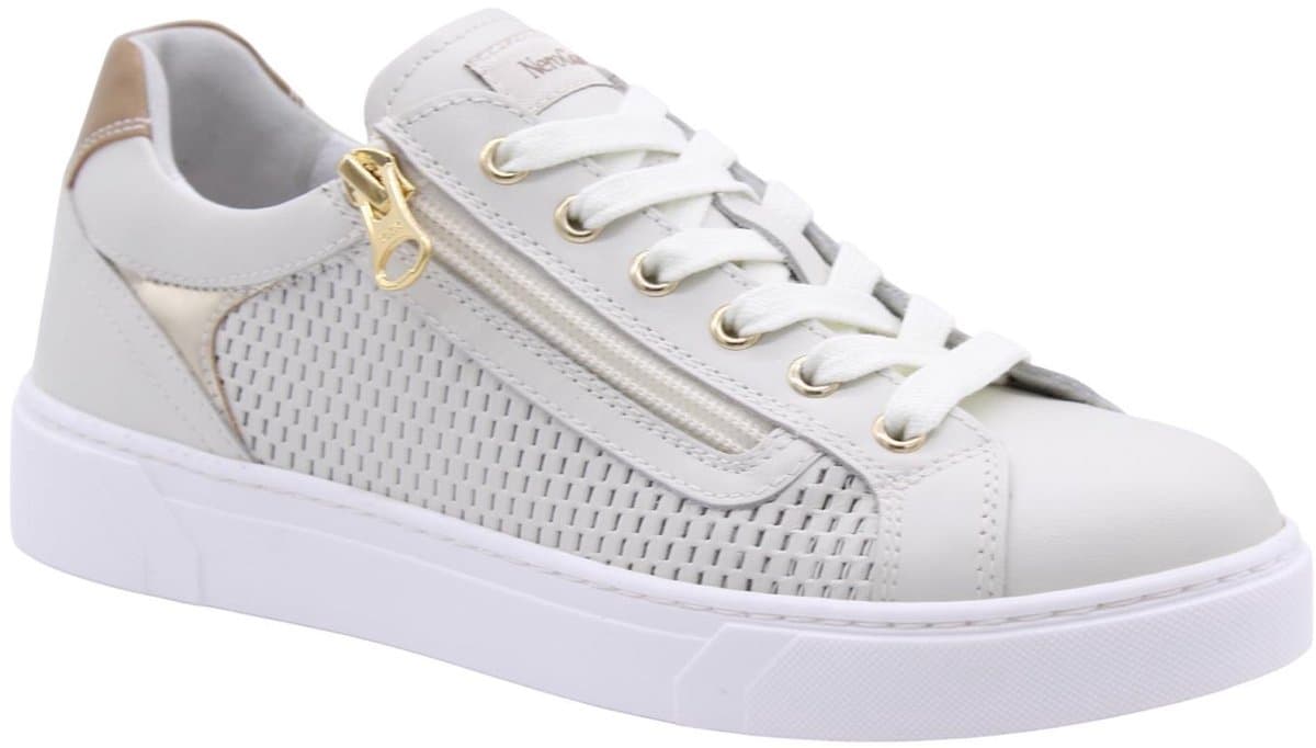 Nerogiardini Sneaker Velvet 0100 Velvet 0100 T.Brill Platino 6074 Nappa - Fashion Wear - Vrouwen