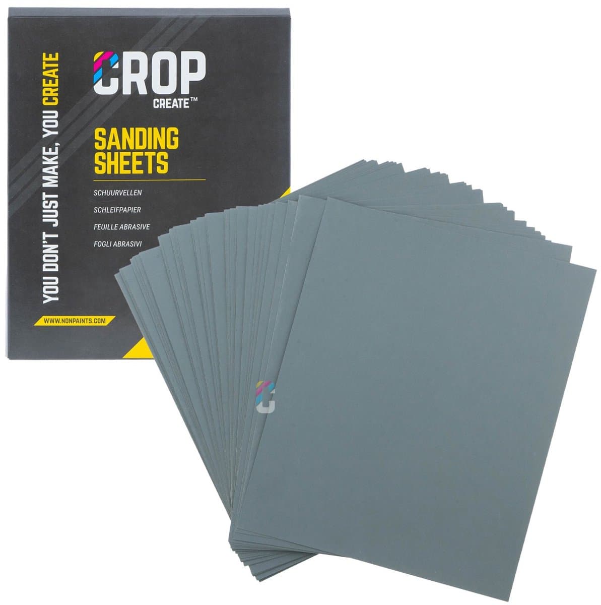 CROP Waterproof Schuurpapier korrel 1000 - 230x280mm - 50 stuks