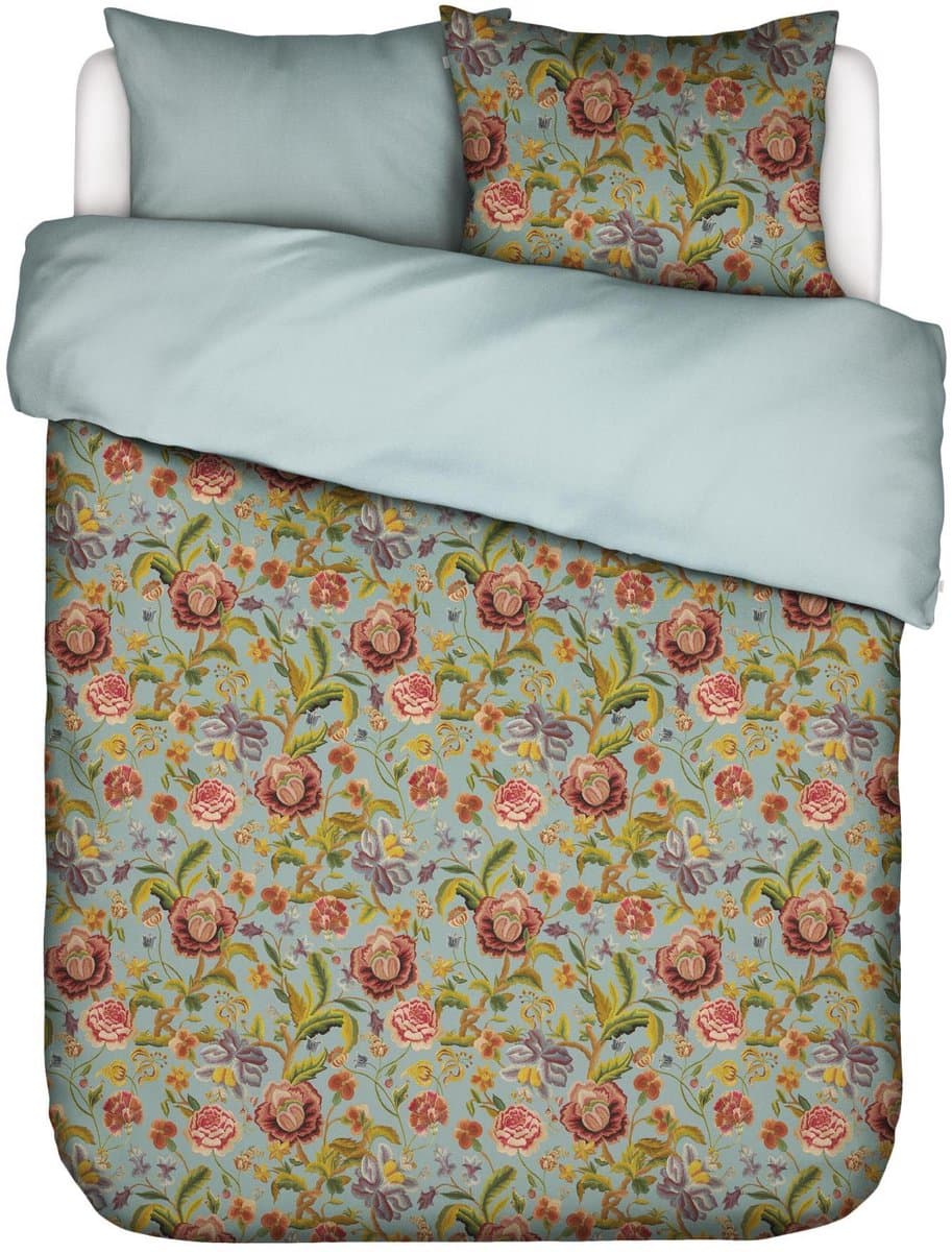 Essenza Roselina Dekbedovertrek Surf green - Lits-Jumeaux XL – 260x200/220 cm