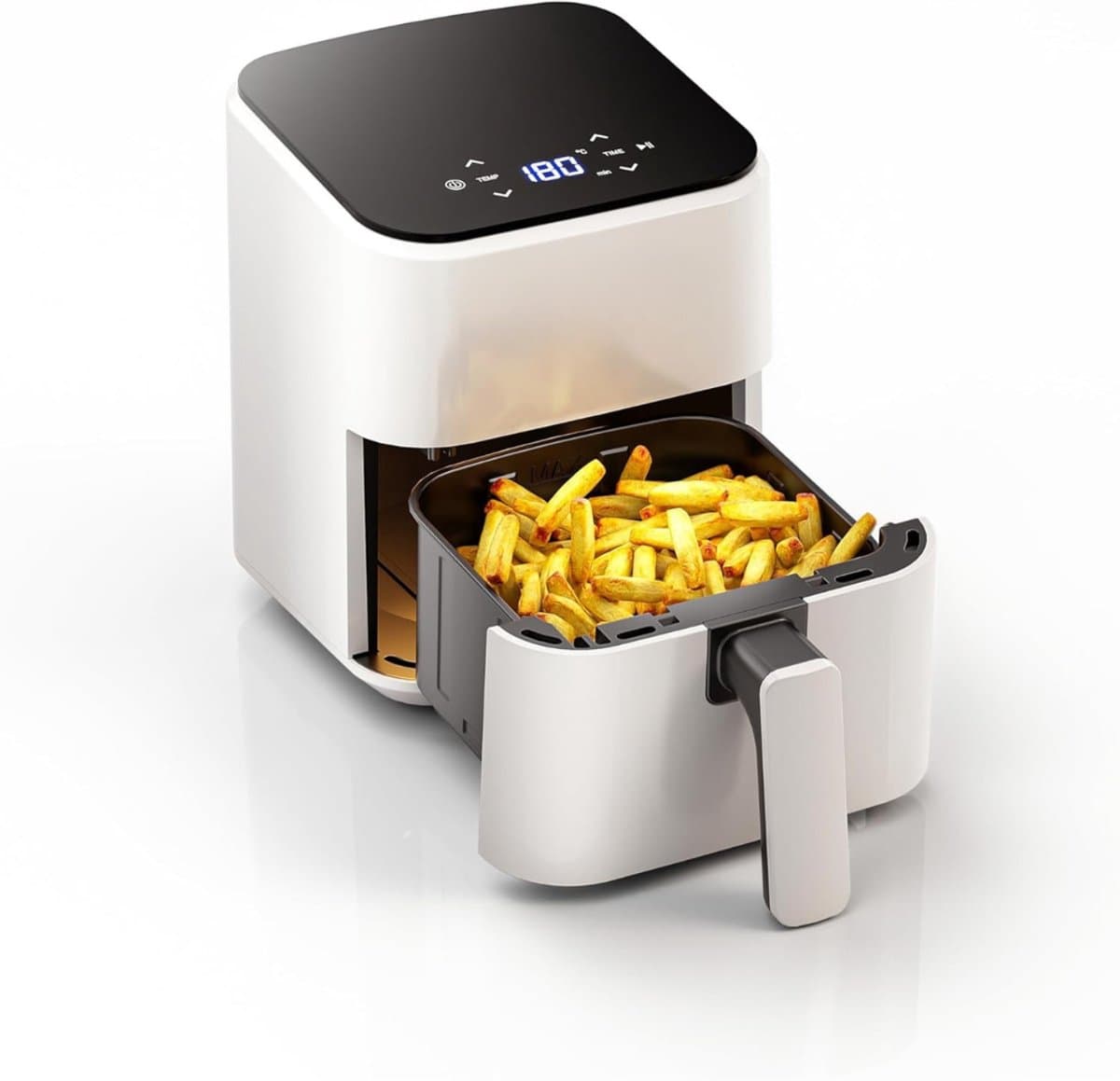 AHD® Mini airfryer - Airfryer - Airfryer klein - Wit - 26cm x 22cm x 28cm