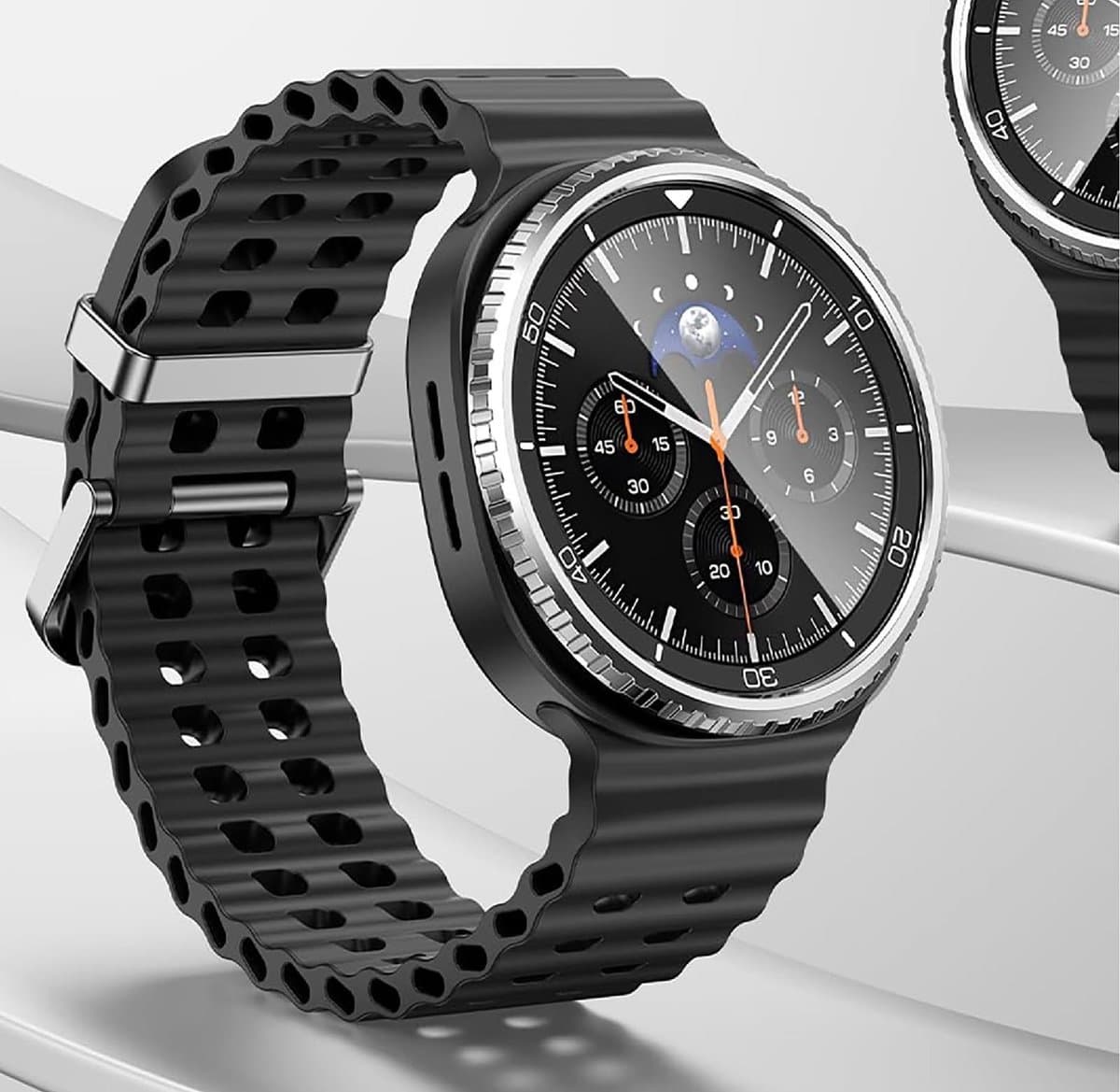 Dailygoods - Beschermring voor Samsung Galaxy Watch 8 Classic van Aluminiumlegering