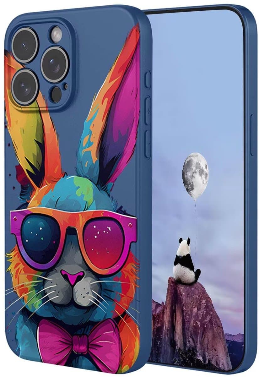Dailygoods- Siliconen Hoesje Ultradun - Schokbestendig - TPU - Microfiber Voering - Cartoon Kleurenpatroon - Compatibel met Vivo V60 Lite - Telefoonhoes