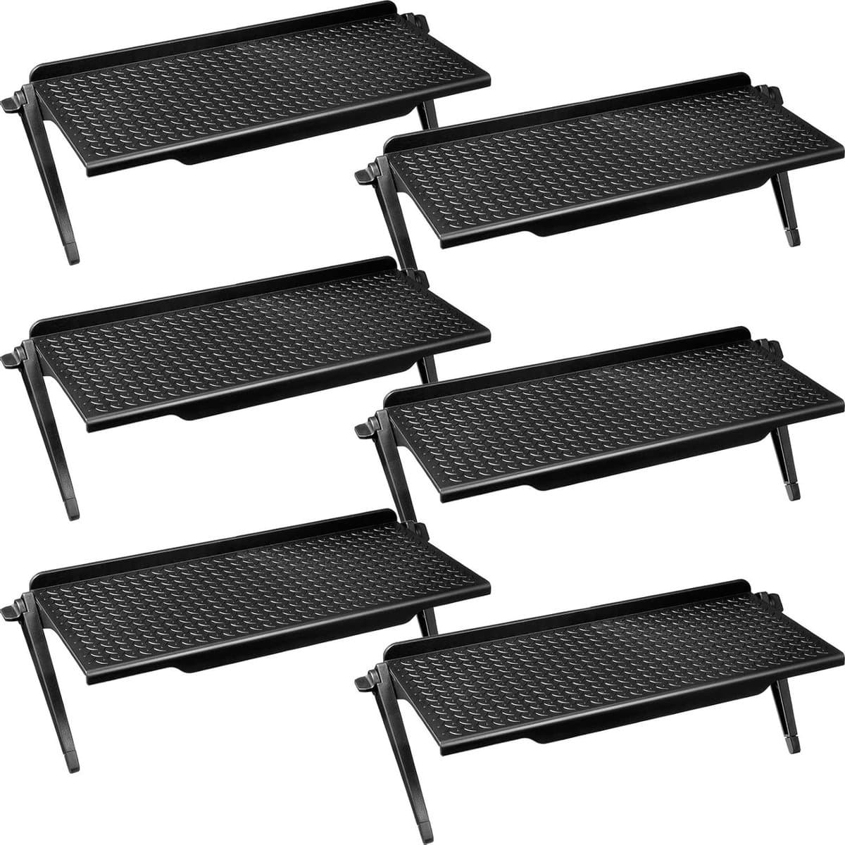 TV Bovenste Plank - Monitor Plank - Organiseren van Media - Verstelbaar Ontwerp - 6 stuks 118 x 45 inch
