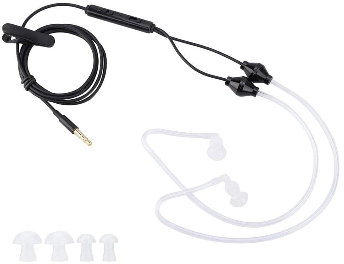 Dailygoody - Universele 3.5mm Jack Oordopjes - Anti-Radiatie - Zwart - In-Ear Koptelefoon - Hoogwaardige Geluidskwaliteit - Geschikt voor Volwassenen