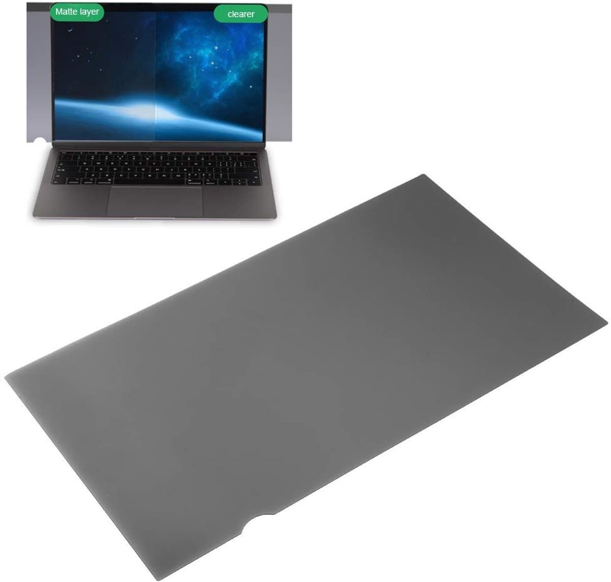Dailygoods - Dailygoody - Laptop Privacy Screen Filter - 14 Inch - Bescherming tegen inkijk - Widescreen 16:9 - Anti-Peep - Ideaal voor onderweg - Transparant