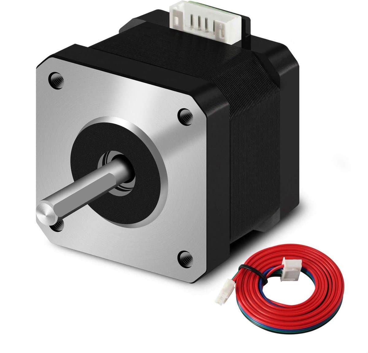aladdien - Nema 17 Schrittmotor - Pancake - Hoog vermogen - 1,5 A - 3D-printer - 4 Draden - Geschikt voor Creality CR-10 en Ender 3