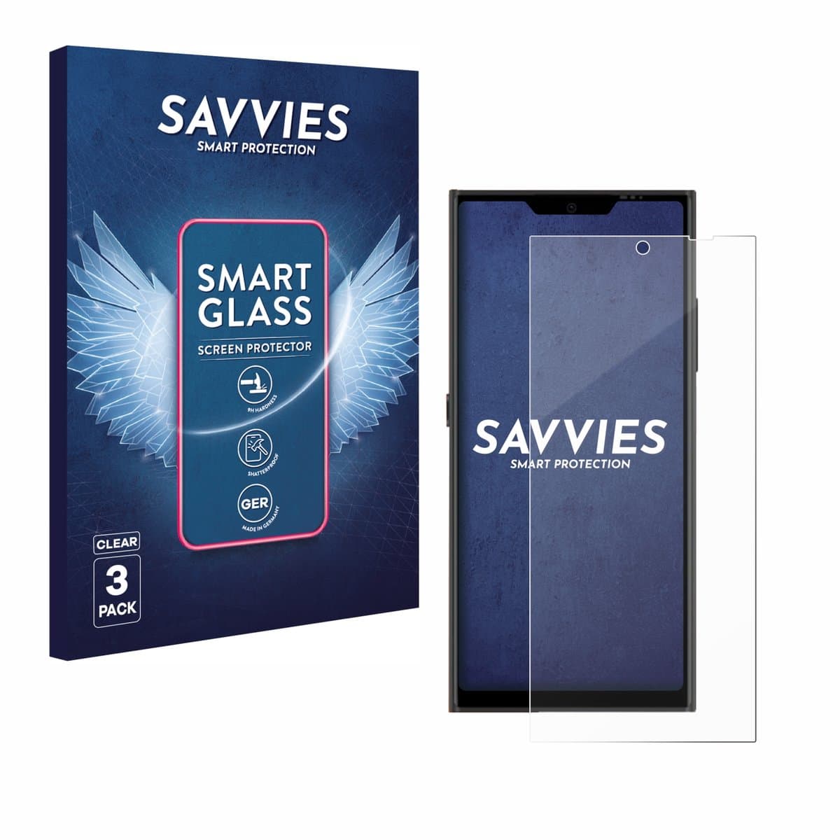 3 Stuks Savvies Screenprotector - geschikt voor Jolla Phone - beschermfolie glas transparant