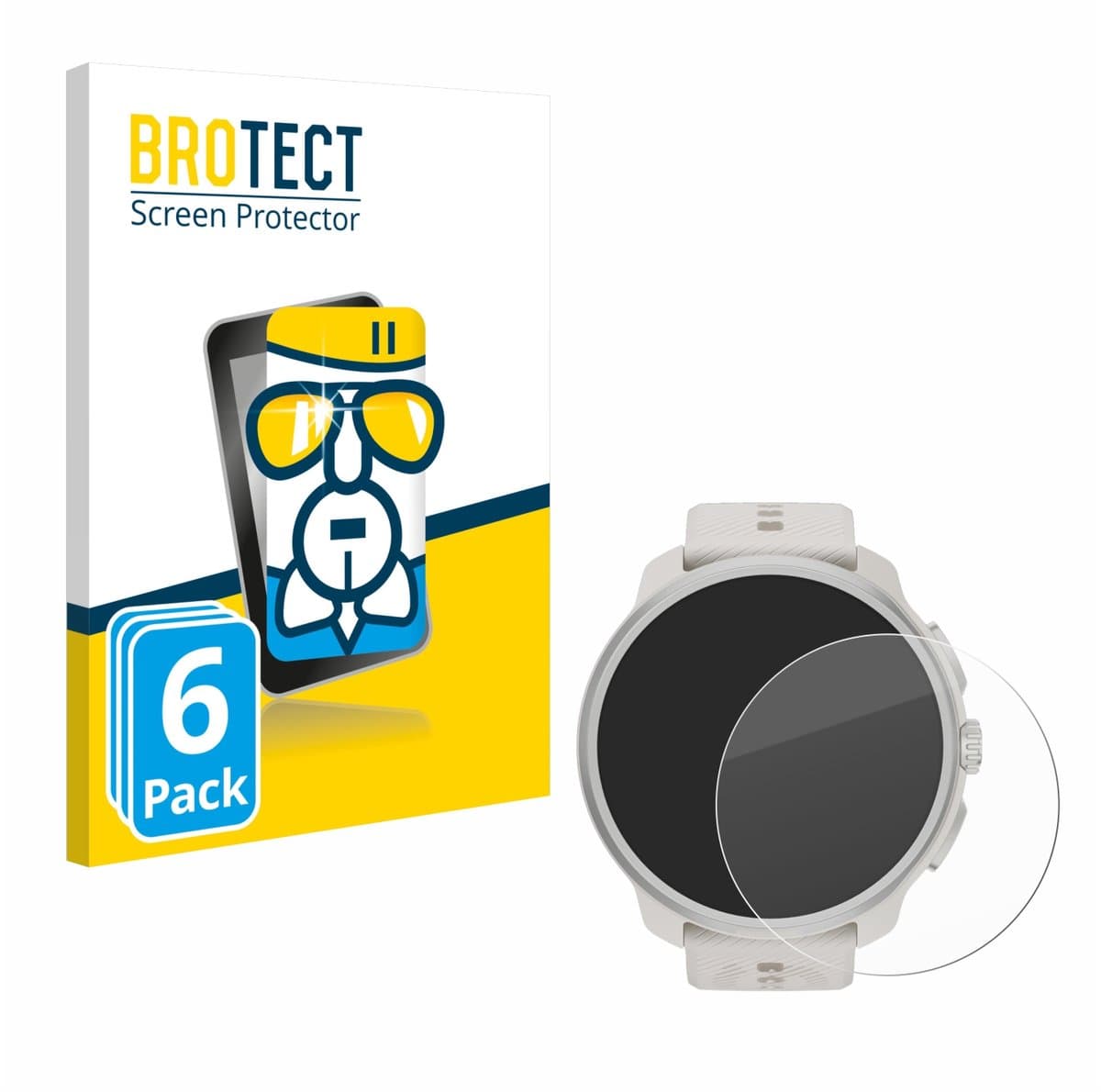 Screenprotector 6 Stuks voor Suunto Race 2 Beschermglas transparant