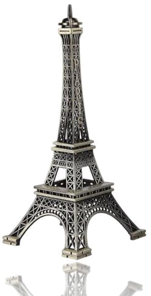 Parijse Eiffeltoren Beeldje - Zinklegering Architectuur Model - Voor Souvenirs, Bureau en Woondecoratie - 15 cm