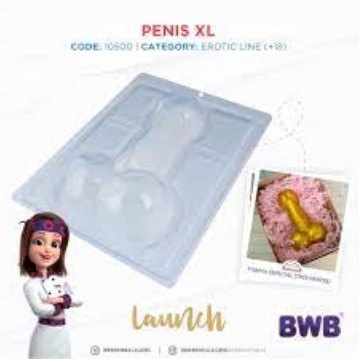BWB chocolade mal penis XL