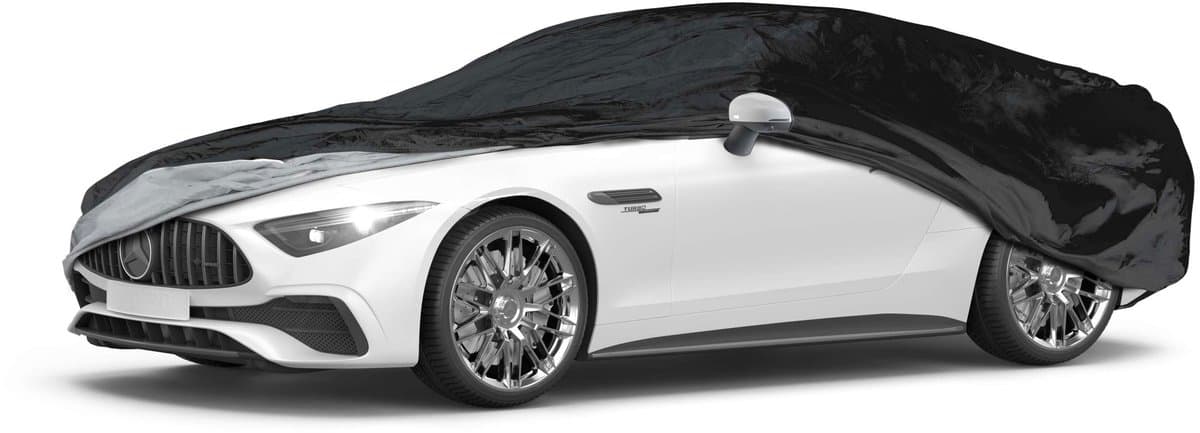 Walser Abdeckplane Auto All Weather, Autoplane Vollgarage Größe 2 PKW schwarz