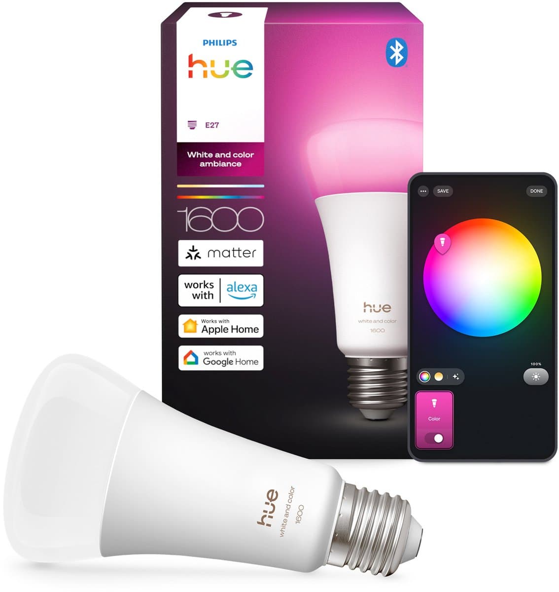 Philips Hue A67 White and Color 1600lm E27