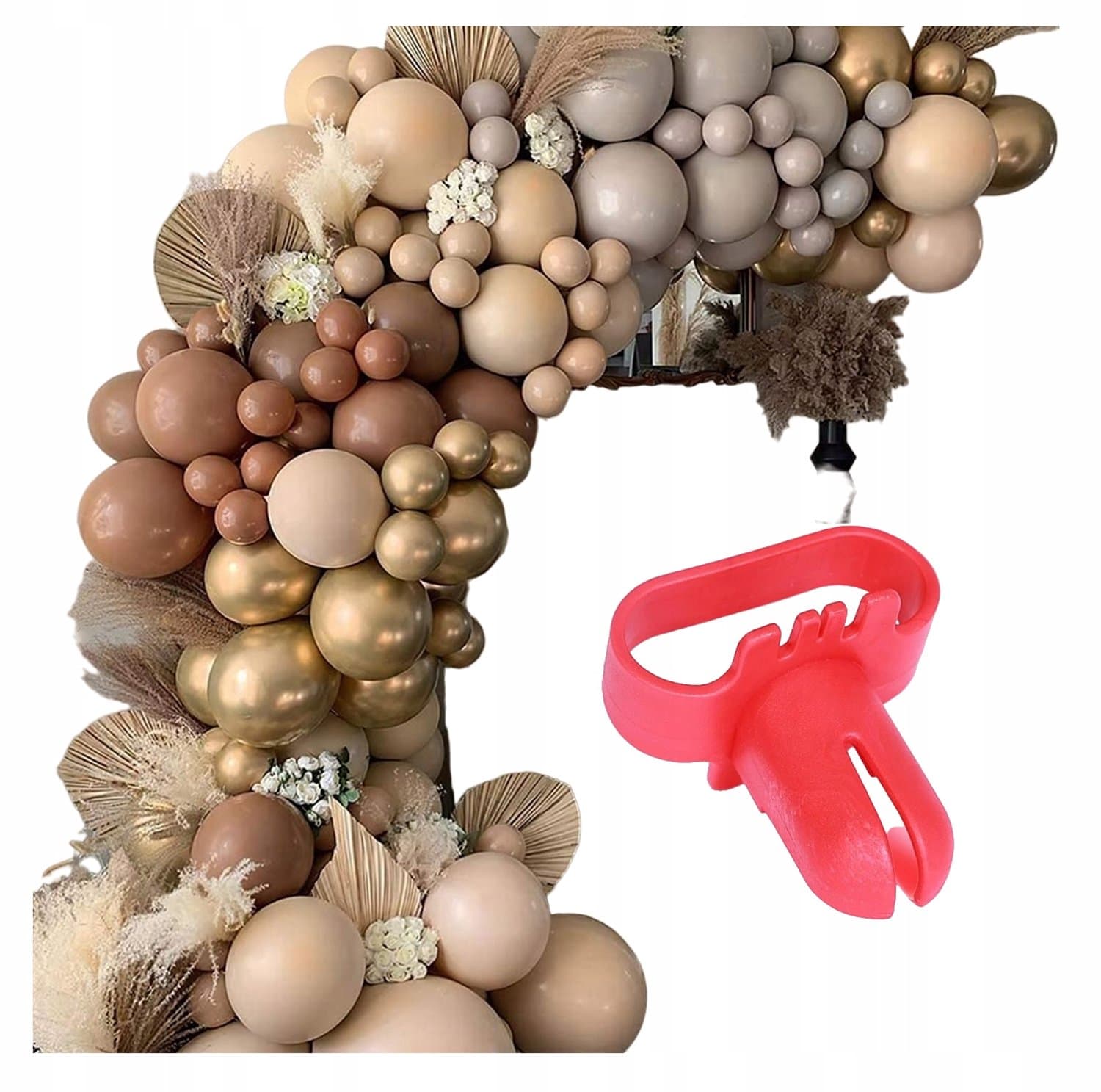 Gouden Beige Boho Ballonboog - Perfect voor Feesten & Bruiloften