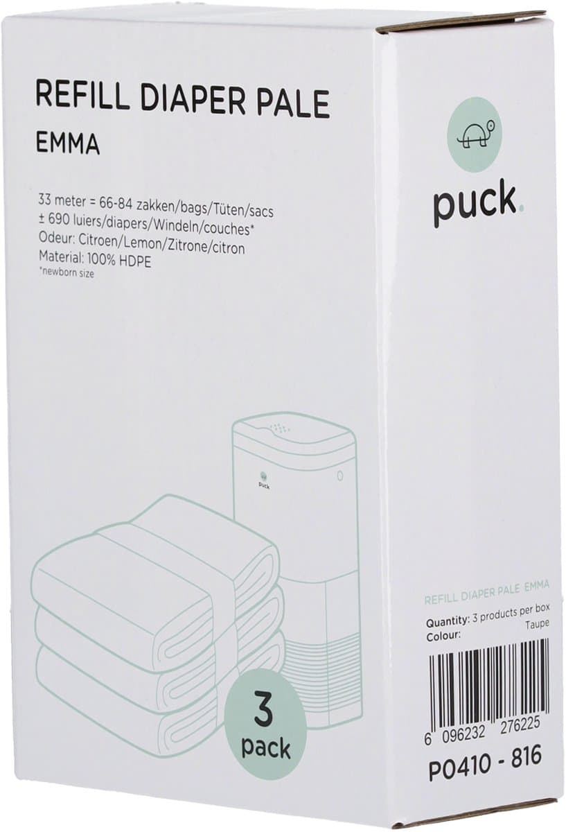 Puck Luieremmer Emma Navulzakken 3-Pack