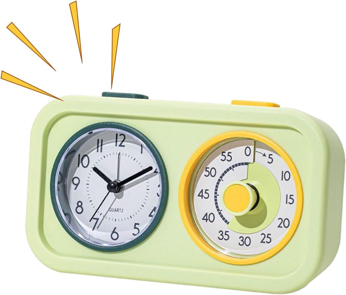 Visuele Timer - Kinder Timer - Tijd Leren - Nachtlamp Functie - 4 Inch - Groen