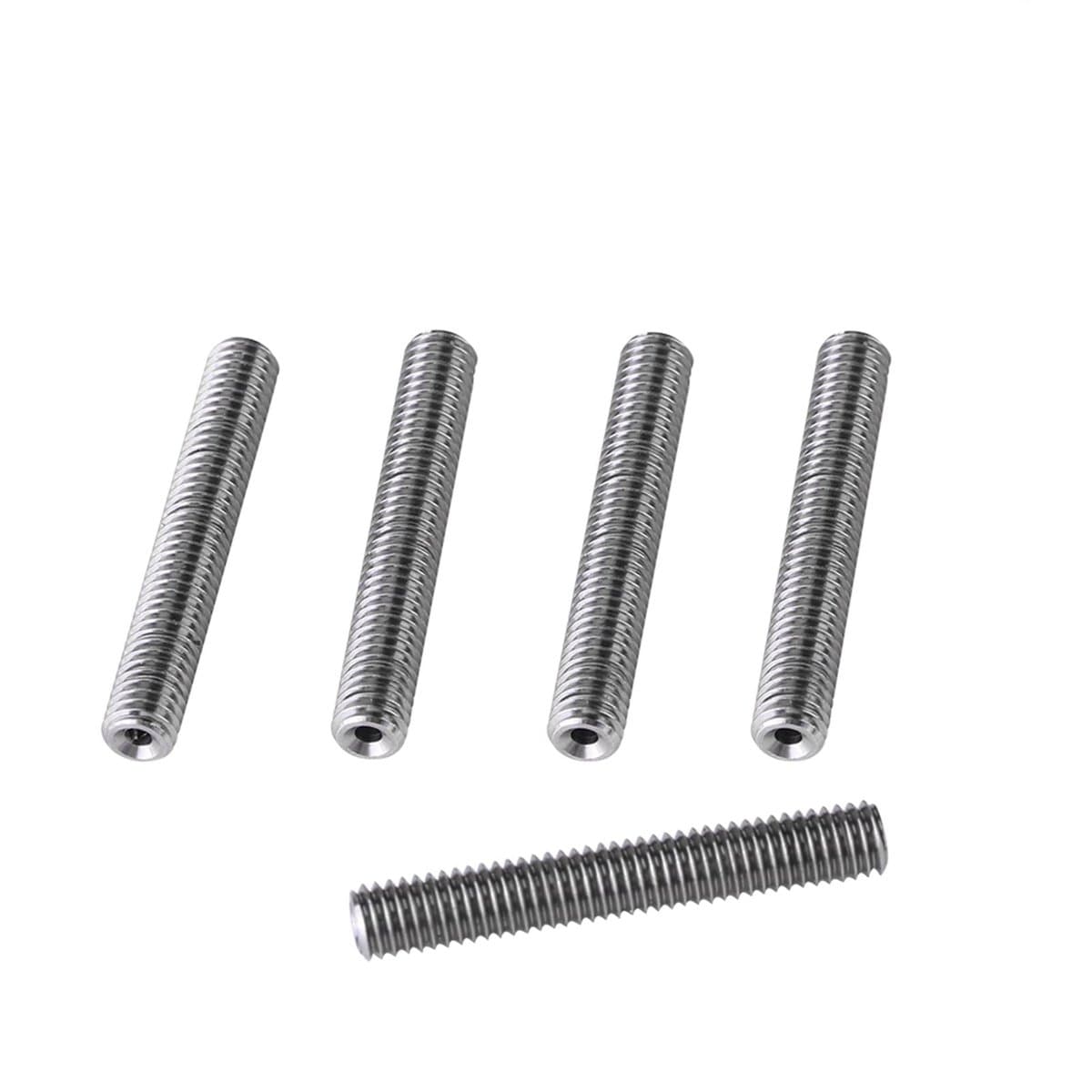Dailygoods- Hotend-set 5 Stuks - Roestvrij Stalen M6 Mondstukken - PTFE-buizen - Compatibel met 3D-printer Extruder - Voor 1,75 Mm Filament - Duurzaam en Lange Levensduur - 3D-printer Onderdelen