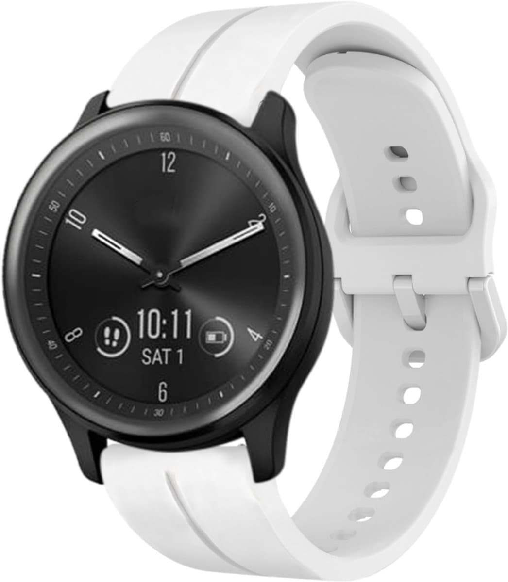 For Garmin Vivomove Sport 20mm Loop Silicone Watch Band(White)