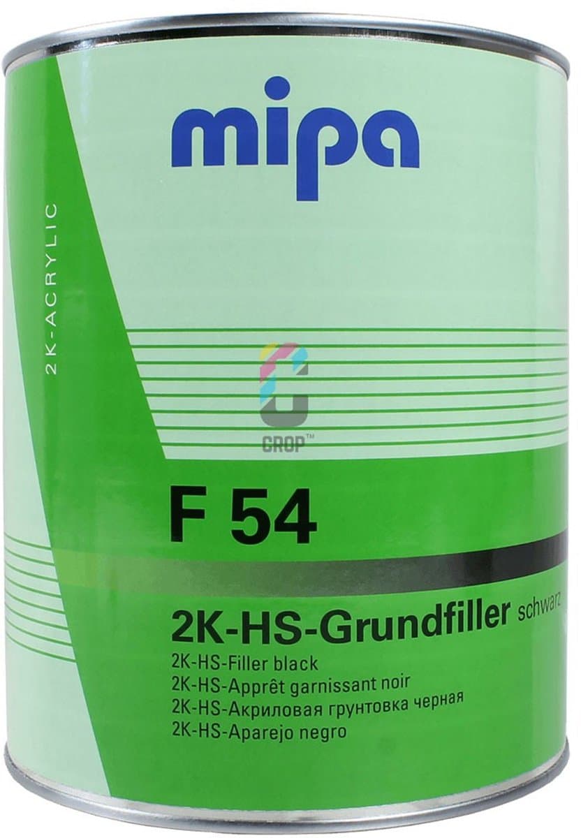 MIPA F54 2K-HS-Grundierfiller - Primer - 4 liter - Zwart
